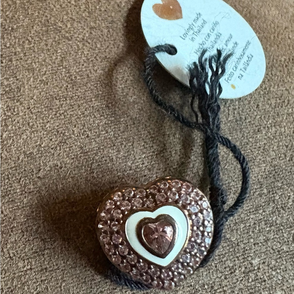Pandora pink rose gold heart NWT